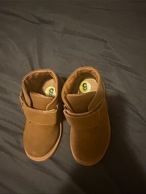 Rockport Kids Brown Hook-and-Loop Booties
